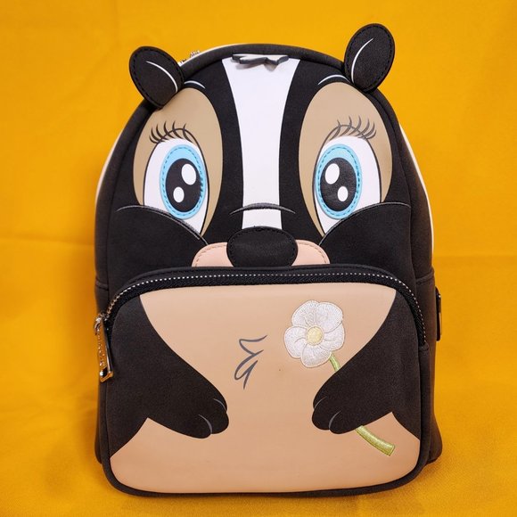 Loungefly Disney Flower Skunk Cosplay Bambi SideKick Mini Backpack NEW